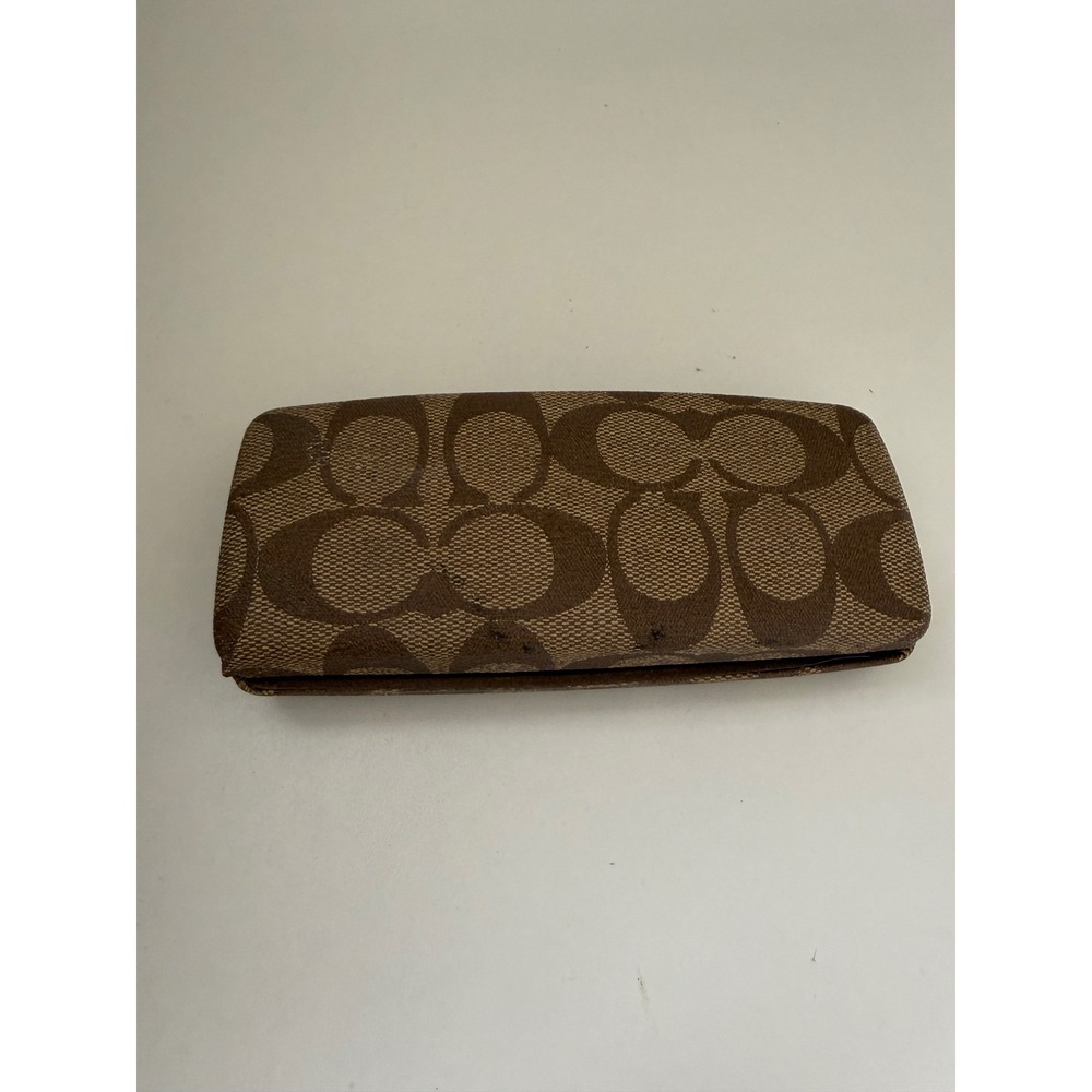 Coach Vera 232 Tortoise Shell Eyeglasses Semi Rimless Rectangular Frames Case